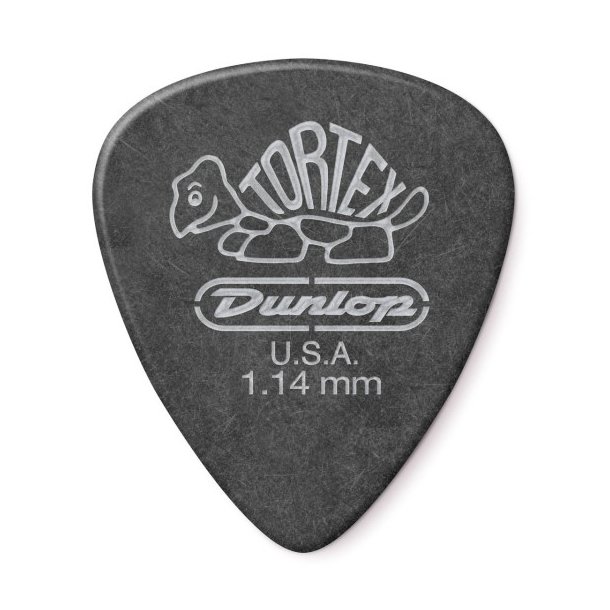 Dunlop Tortex Pitch Black Standard 1.14mm 12 Pack